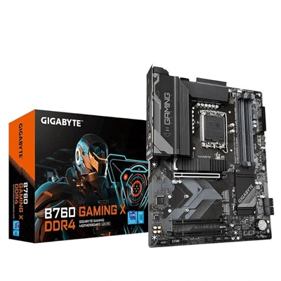 Placa base gigabyte b760 gaming x ddr4 atx -  4x ddr4 -  4x sata3 -  3x usb 3.2 -  1x usb tipo c -  5x usb 2.0