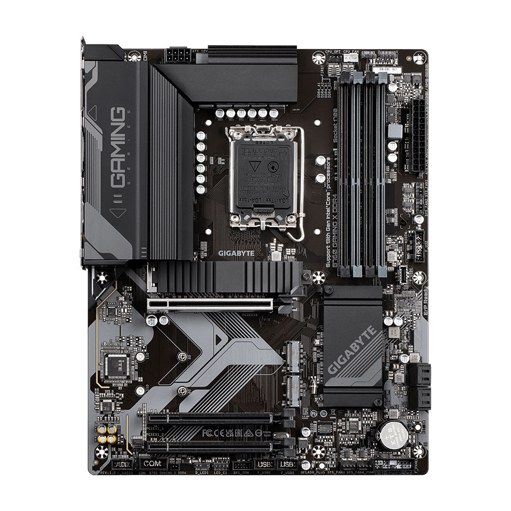 Placa base gigabyte b760 gaming x ddr4 atx -  4x ddr4 -  4x sata3 -  3x usb 3.2 -  1x usb tipo c -  5x usb 2.0