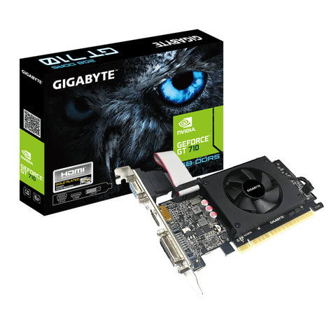 Tarjeta grafica gigabyte gt 710 2gb ddr5 lp