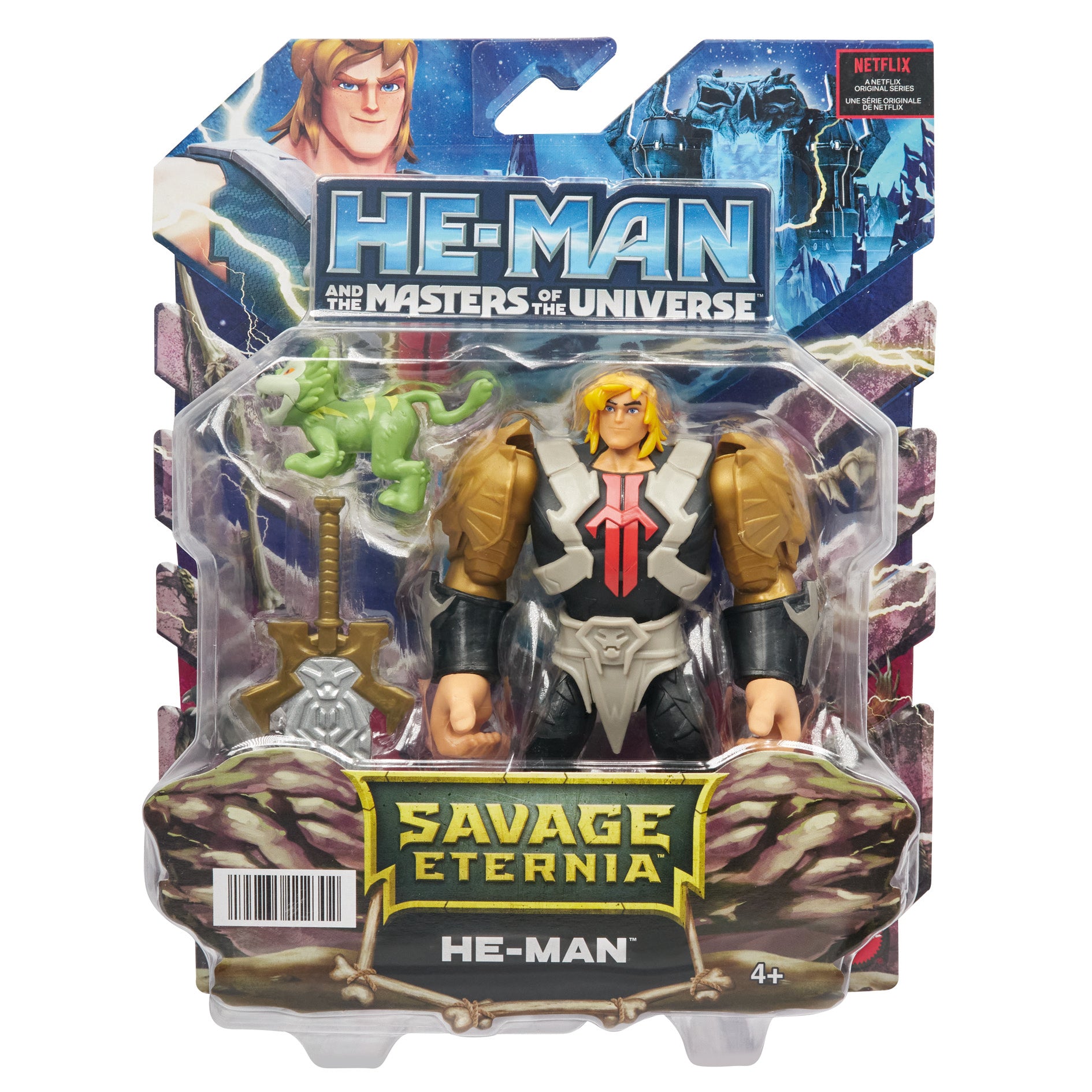 Figura mattel masters of the universe he - man con accesorios
