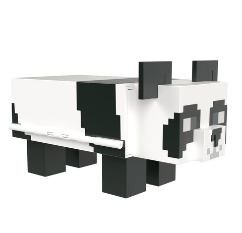 Figura mattel minecraft mob head mini panda casa de juegos