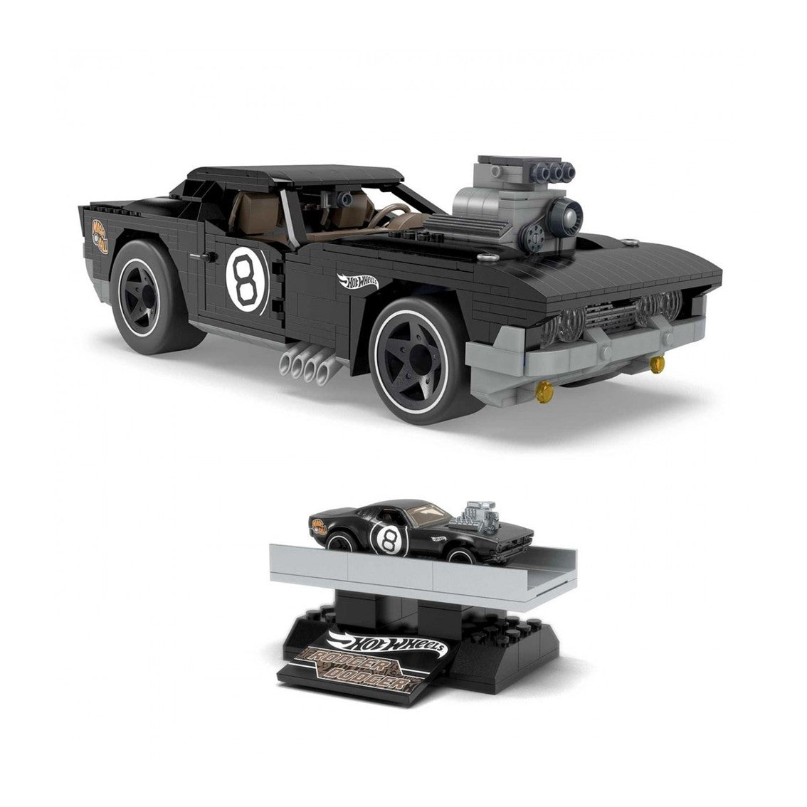 Figura mattel mega construx hot wheels coleccionistas rodger dodger