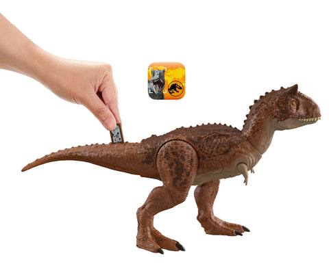 Figura mattel jurassic world carnotaurus