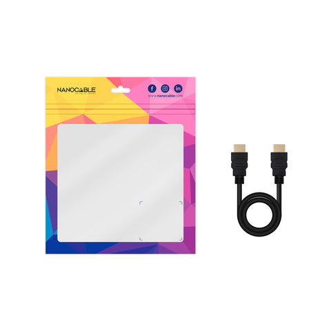 Cable nanocable hdmi v2.0 4k@60hz 18gbps a - m - a - m - 1.5 m - negro
