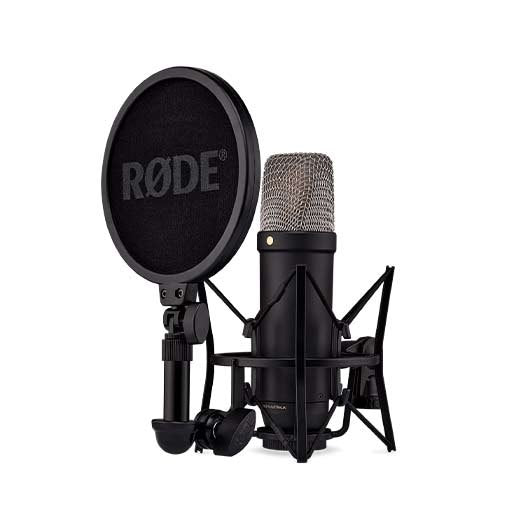 Microfono estudio rode nt1 5th gen black usb - c - xlr - jfet - capsula 1 - side - negro