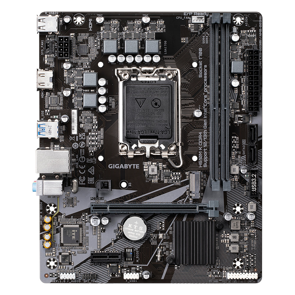 Placa base gigabyte h610m k 1700 matx 2xddr4