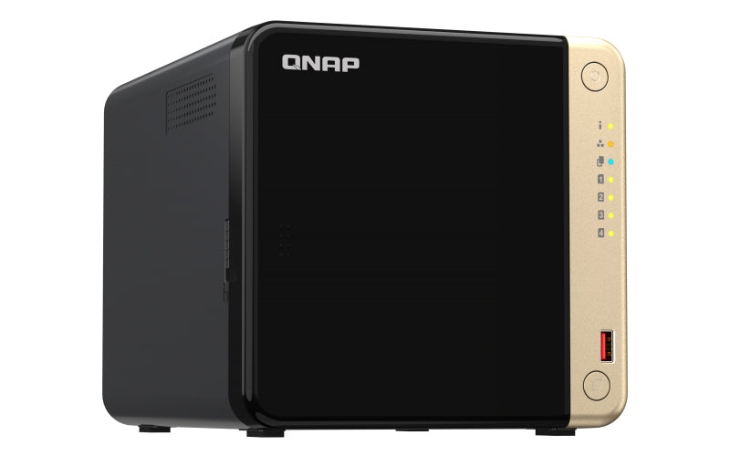 Servidor nas qnap ts - 464 - 8g 4xhdd - bay 2x2.5gbe 4xusb