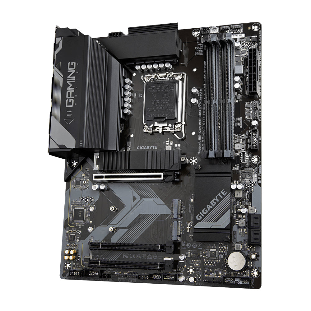 Placa base gigabyte b760 gaming x ax 1700 matx -  4 x ddr4 -  4 x sata -  3 x usb 3.2 -  5 x usb 2.0 -  1 x usb tipo c