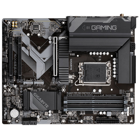 Placa base gigabyte b760 gaming x ax 1700 matx -  4 x ddr4 -  4 x sata -  3 x usb 3.2 -  5 x usb 2.0 -  1 x usb tipo c