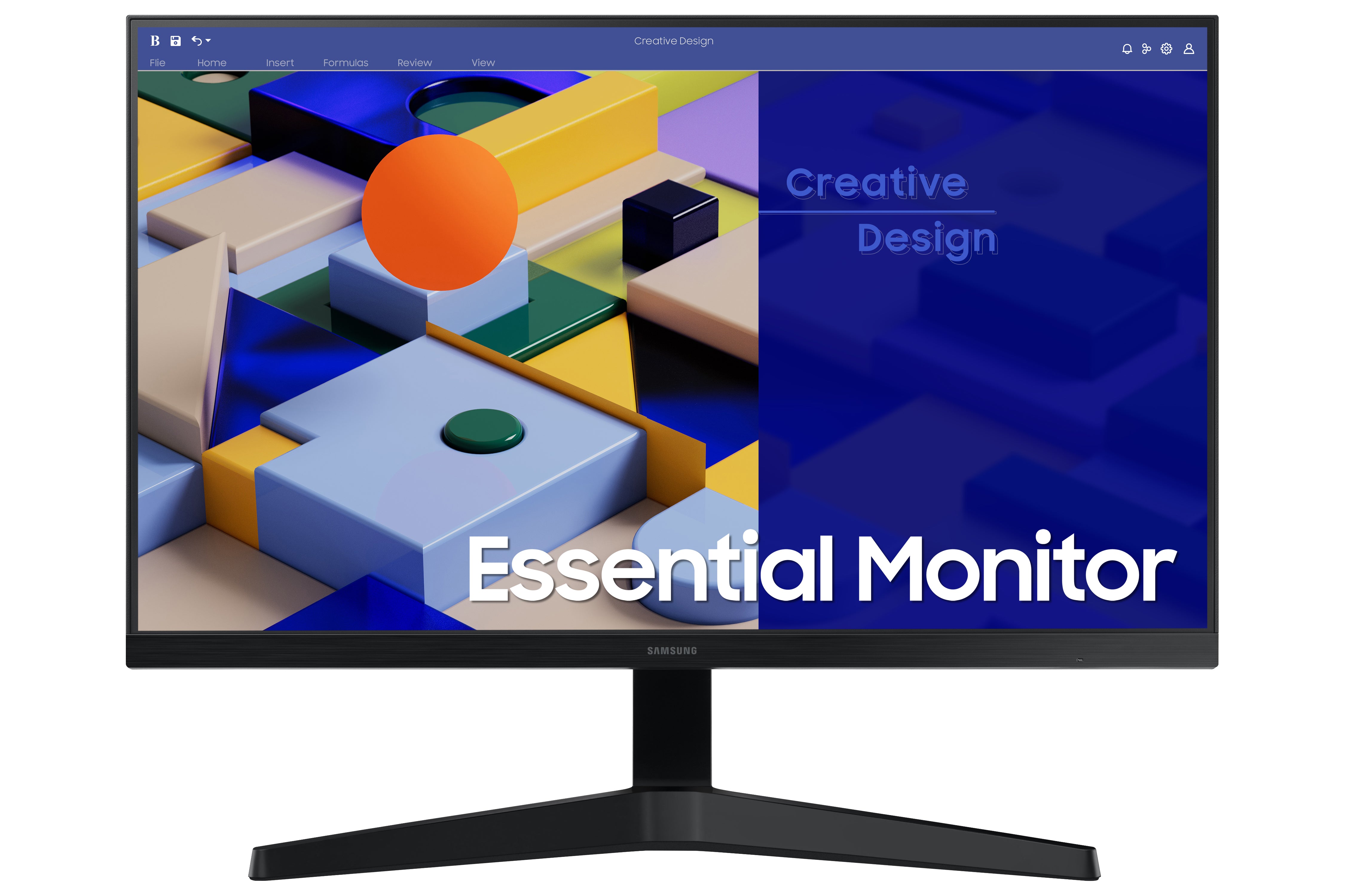 Monitor led 24pulgadas samsung ls24c310eauxen ips -  fhd -  hdmi -  vga -  75hz -  5ms -  vesa 100 x 100