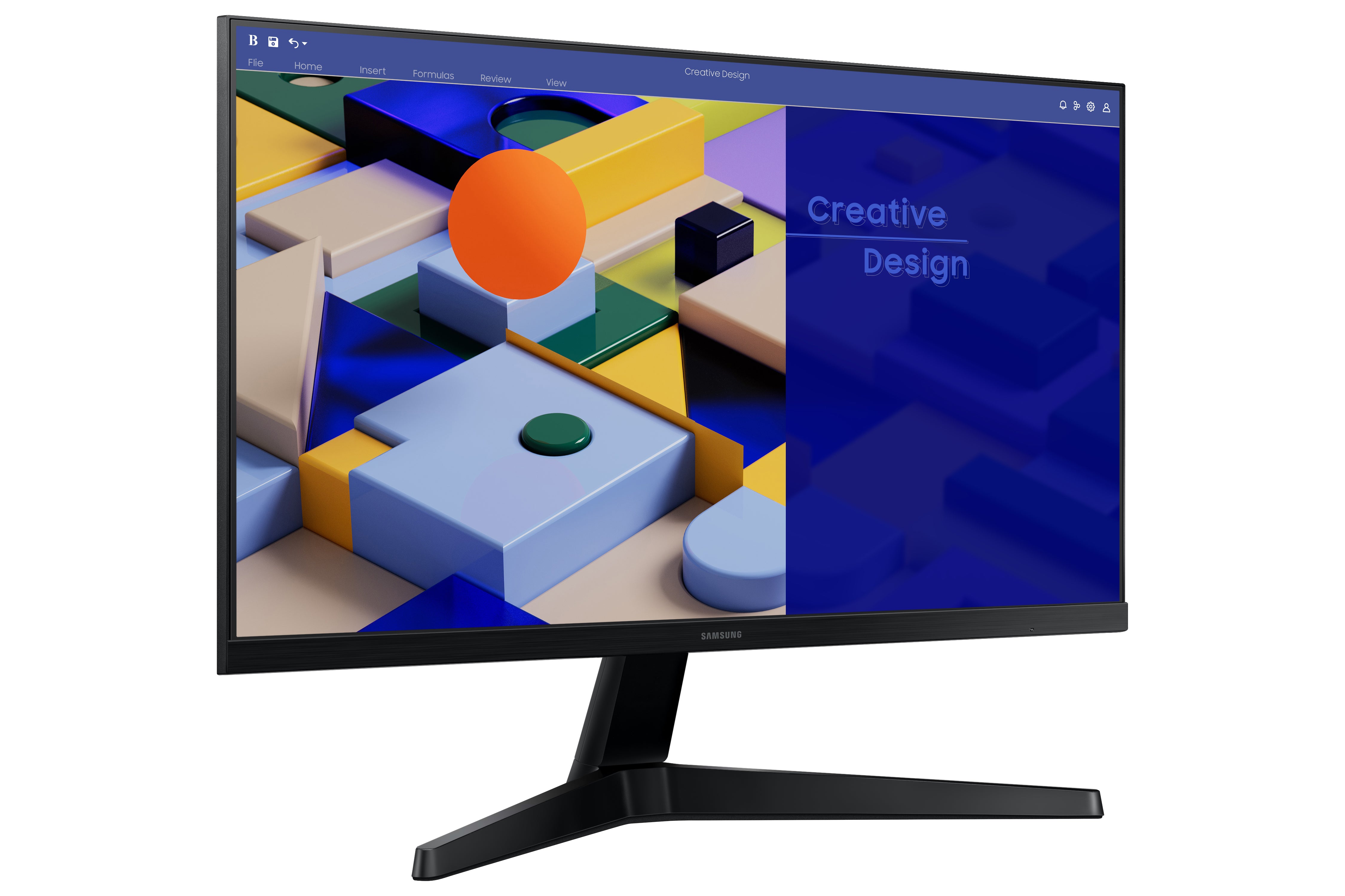 Monitor led 24pulgadas samsung ls24c310eauxen ips -  fhd -  hdmi -  vga -  75hz -  5ms -  vesa 100 x 100