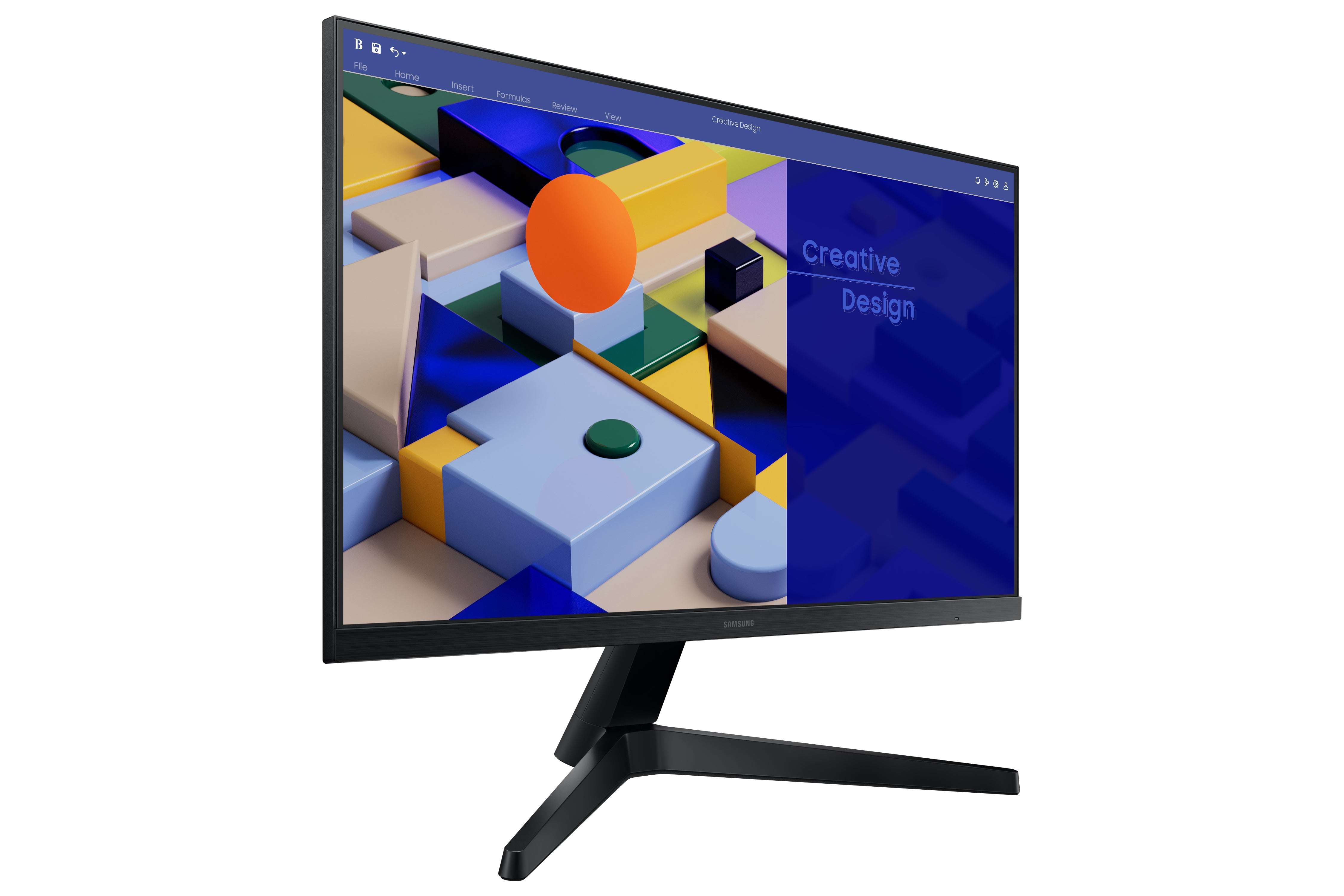 Monitor led 24pulgadas samsung ls24c310eauxen ips -  fhd -  hdmi -  vga -  75hz -  5ms -  vesa 100 x 100