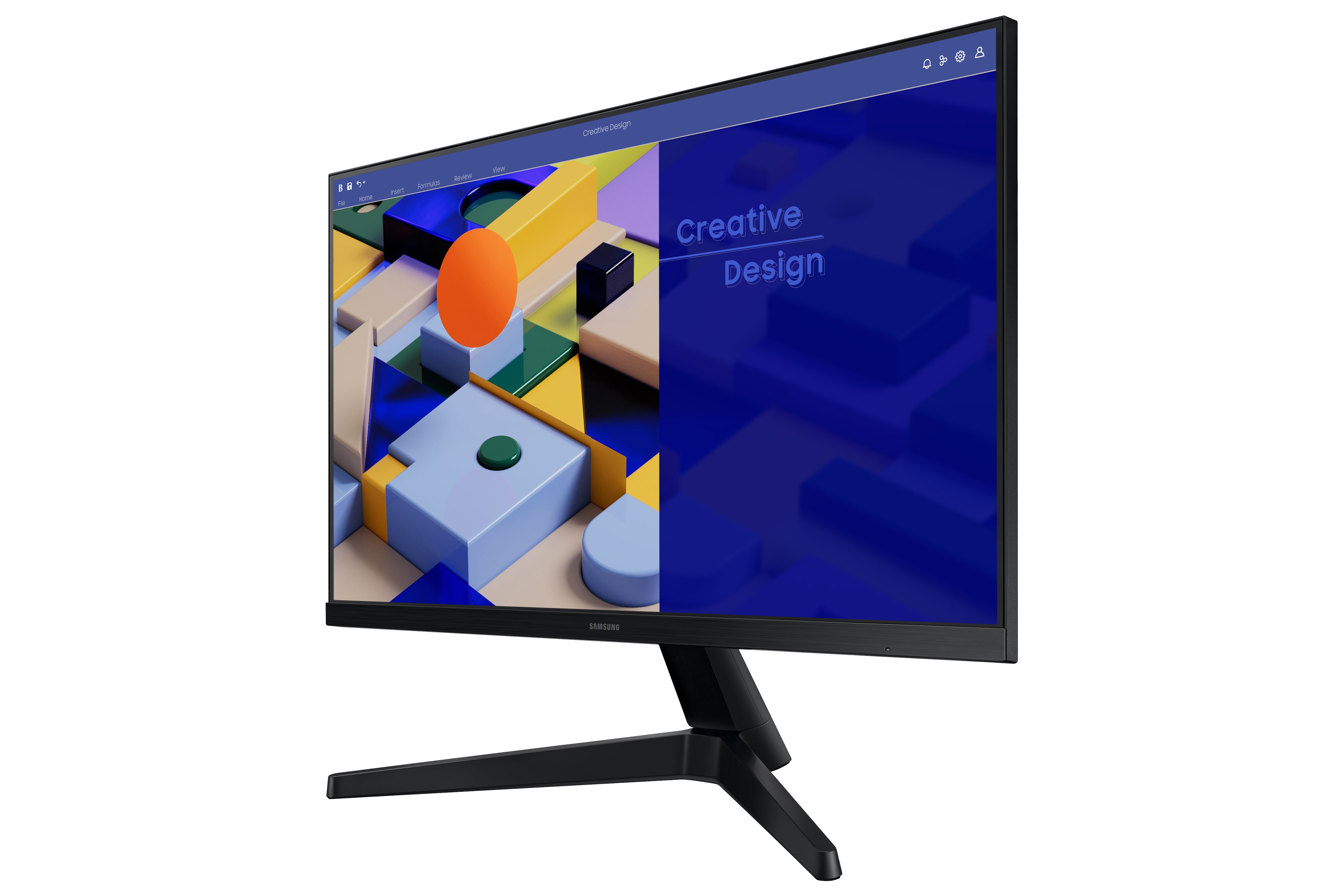 Monitor led 24pulgadas samsung ls24c310eauxen ips -  fhd -  hdmi -  vga -  75hz -  5ms -  vesa 100 x 100