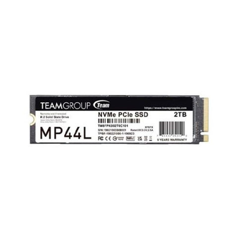 Disco duro m2 ssd 2tb pcie4 teamgroup mp44l 2280 - con disipador - l: 4800mb - s e:4400mb - s