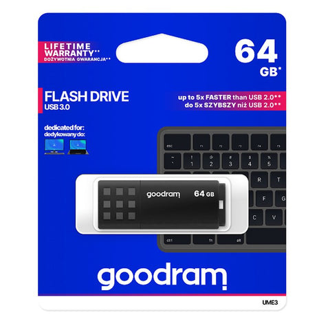 Memoria usb 3.0 goodram 64gb ume3 negro
