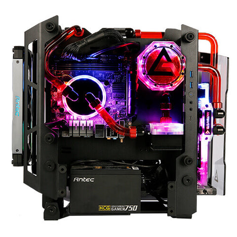 Caja ordenador gaming antec striker itx 2 x usb 3.2 tipo a 1 x usb 3.2 tipo c