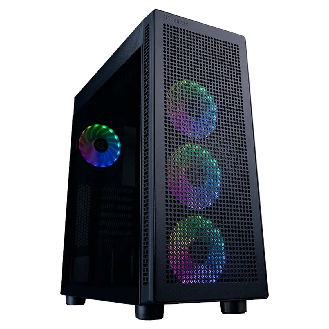 Caja ordenador gaming hiditec atx h1 air argb cristal templado