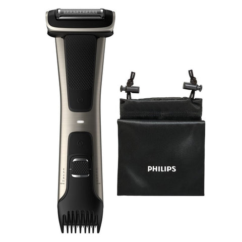 Cortapelos corporal philips bodygroom 7000 negro 5 posiciones - peine guia -  3 -  11mm - recorta - afeita - ducha