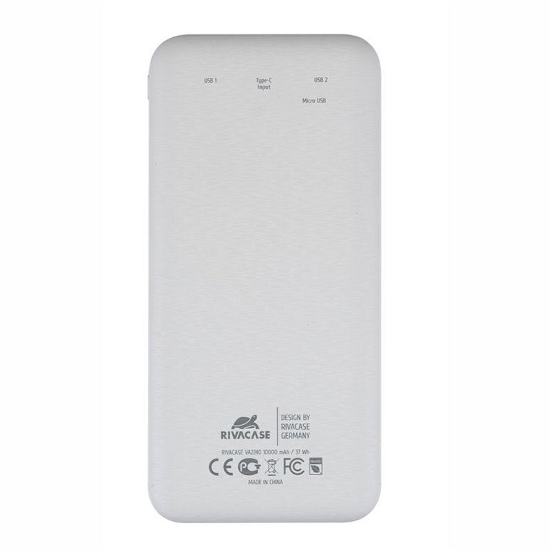 Powerbank rivacase va2240 10000mah blanco