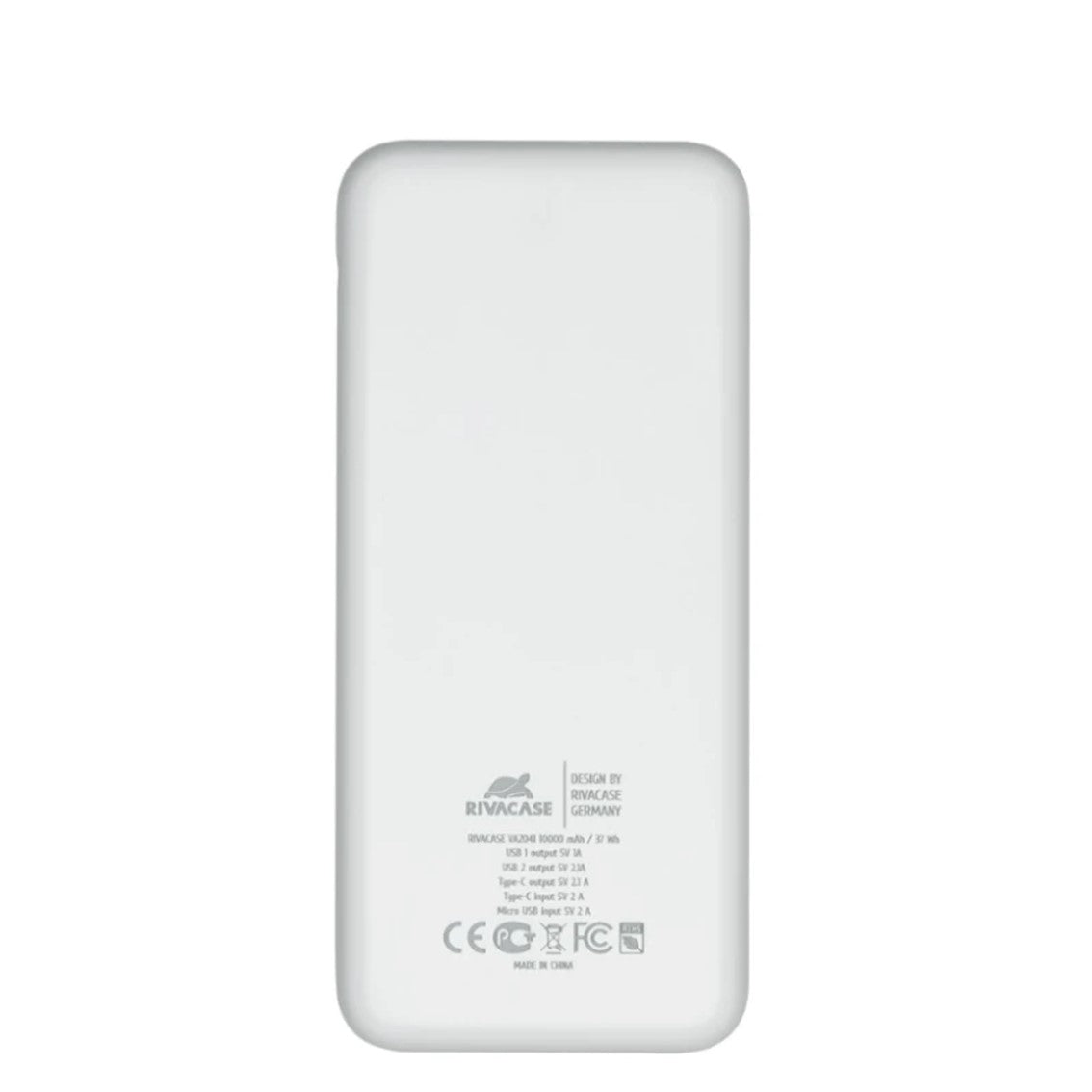 Powerbank rivacase va2041 10000mah blanco