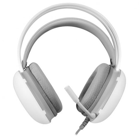 Auriculares mars gaming mh - glow jack 3.5mm rgb blancos