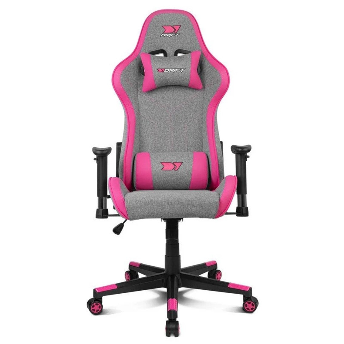 Silla gaming drift dr90 pro gris - rosa