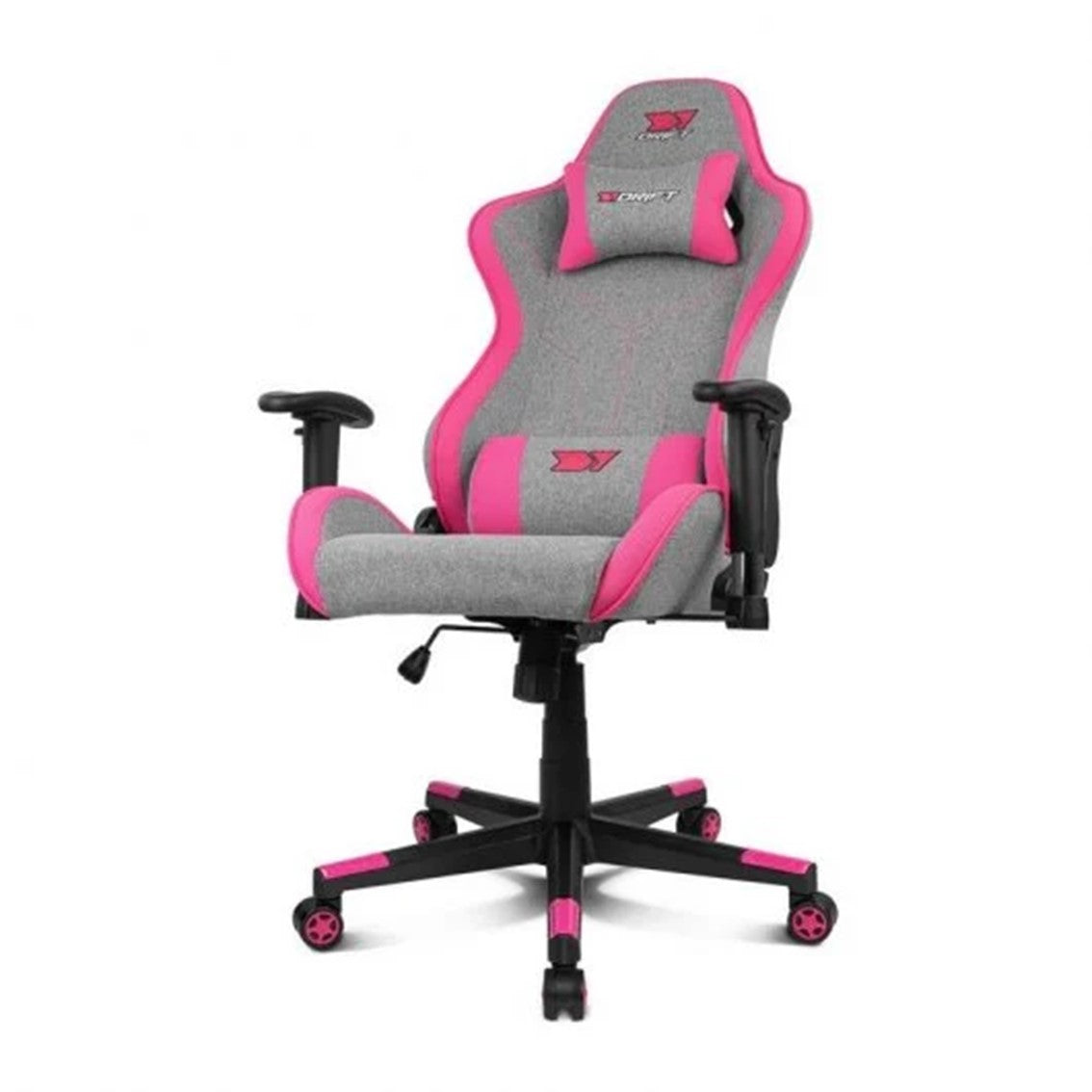 Silla gaming drift dr90 pro gris - rosa