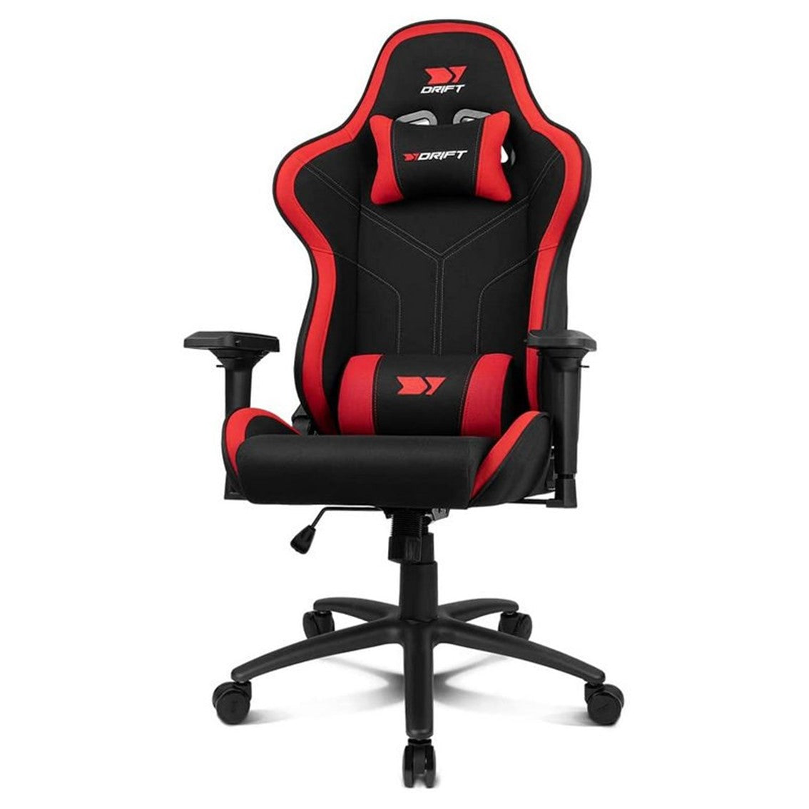 Silla gaming drift dr110br tejido negro - rojo