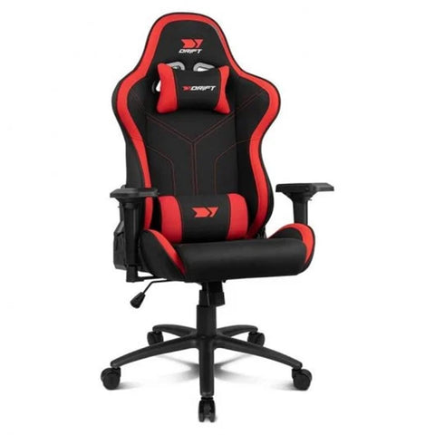 Silla gaming drift dr110br tejido negro - rojo