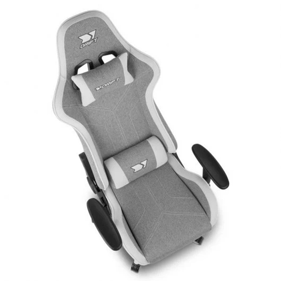 Silla gaming drift dr90 pro gris - blanca