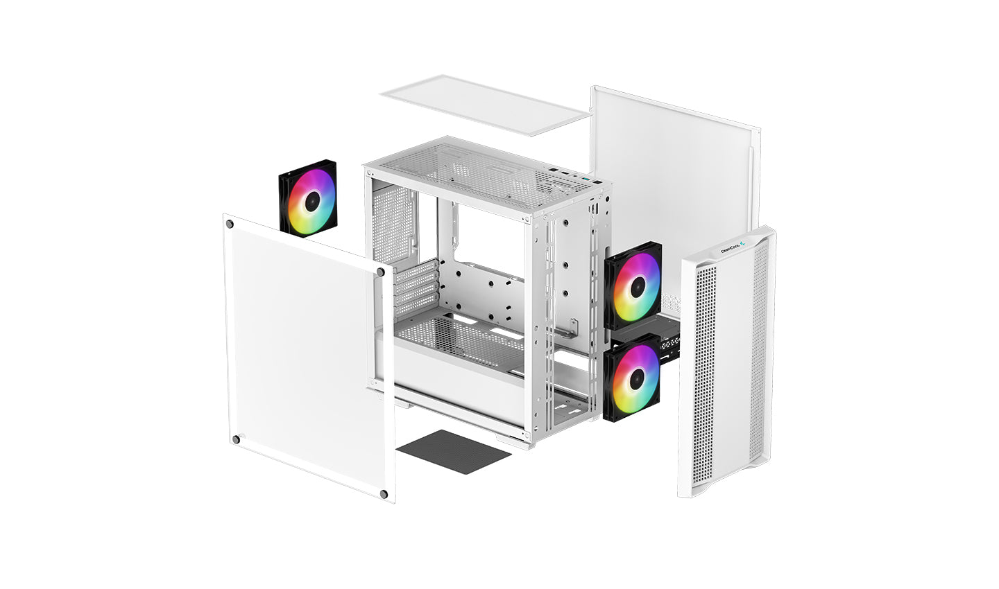 Caja ordenador gaming deepcool cc360 blanco m - atx 1 x usb 3.0 1 x usb 2.0 3 x 120mm