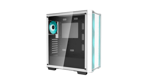 Caja ordenador gaming deepcool cc560 blanco atx 2 x usb 3.0 1 x usb 2.0 4 x 120mm