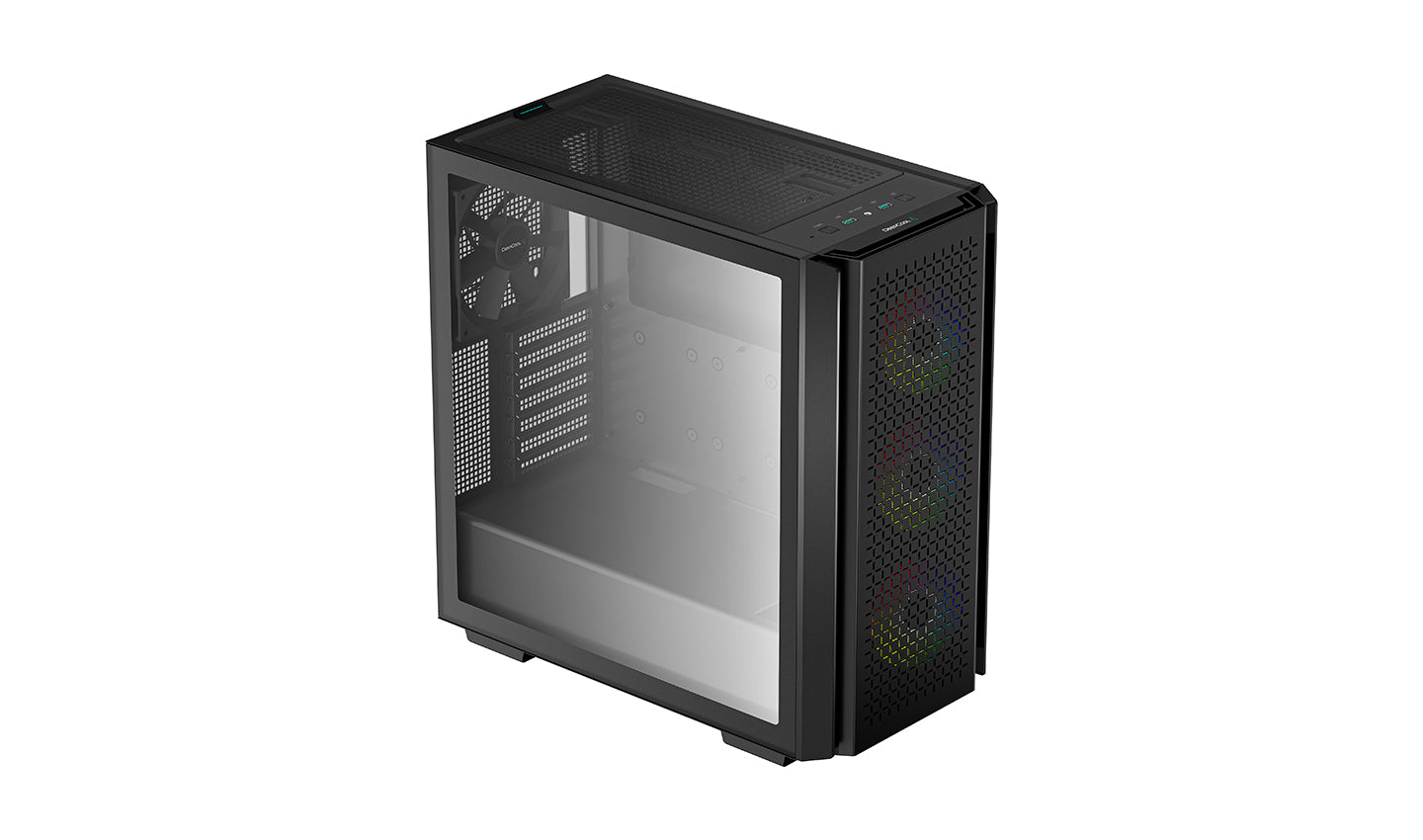 Caja ordenador gaming deepcool cg560 argb negro e - atx 2 x usb 3.2 4 x 120mm