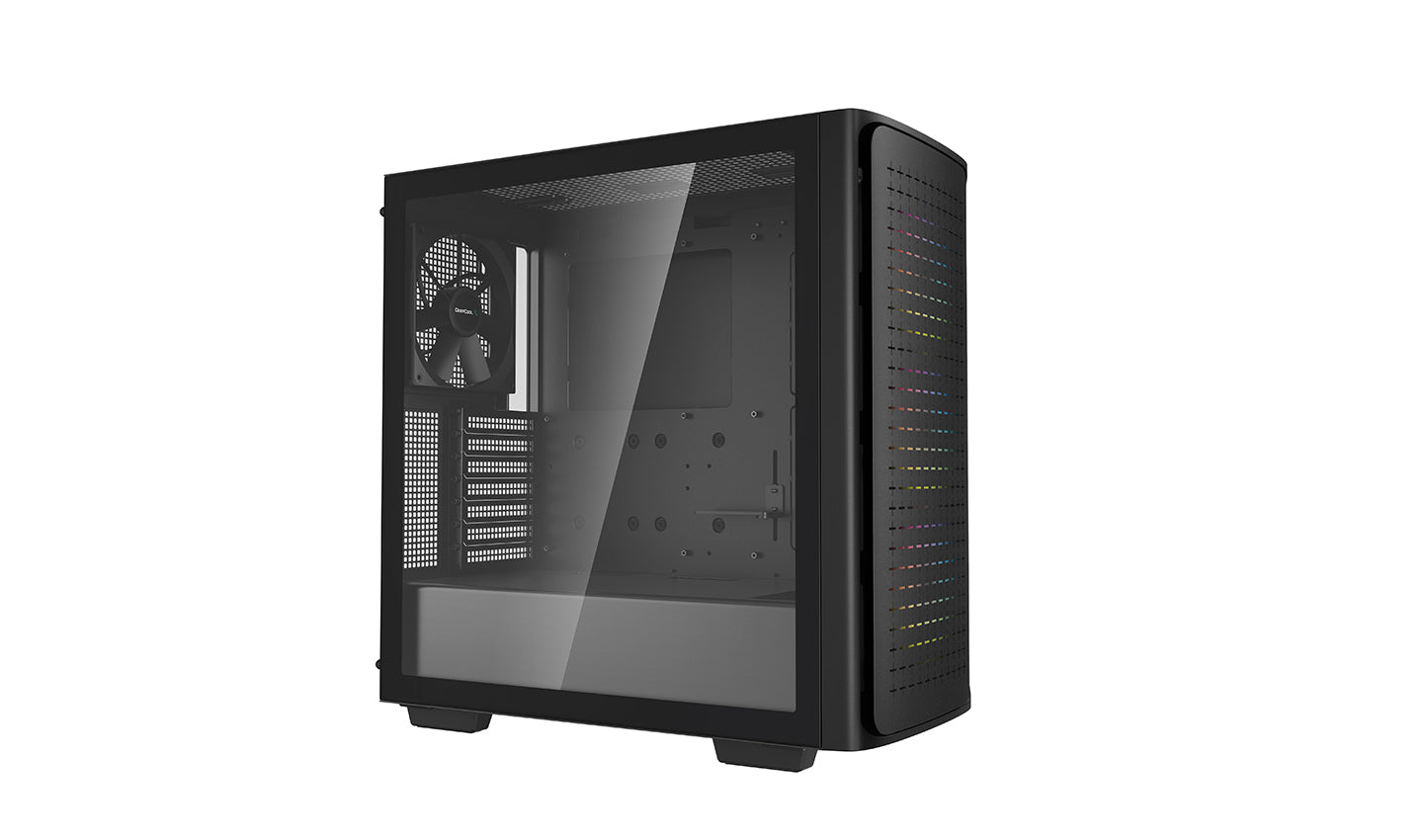 Caja ordenador gaming deepcool ck560 argb negro e - atx 2 x usb 3.0 1 x usb tipo c 3 x 120mm 1 x 140mm