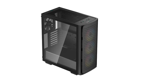 Caja ordenador gaming deepcool ck560 argb negro e - atx 2 x usb 3.0 1 x usb tipo c 3 x 120mm 1 x 140mm