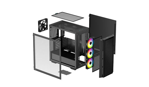 Caja ordenador gaming deepcool cg540 negro atx 2 x usb 3.0 3 x 120mm 1 x 140mm