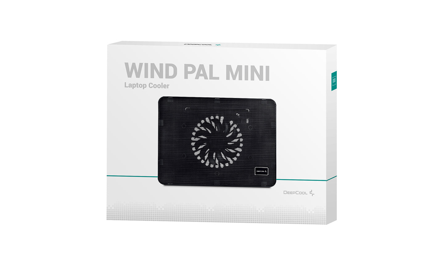 Base refrigeradora deepcool wind pal mini negro para portatil 15.6pulgadas 1 x 140mm