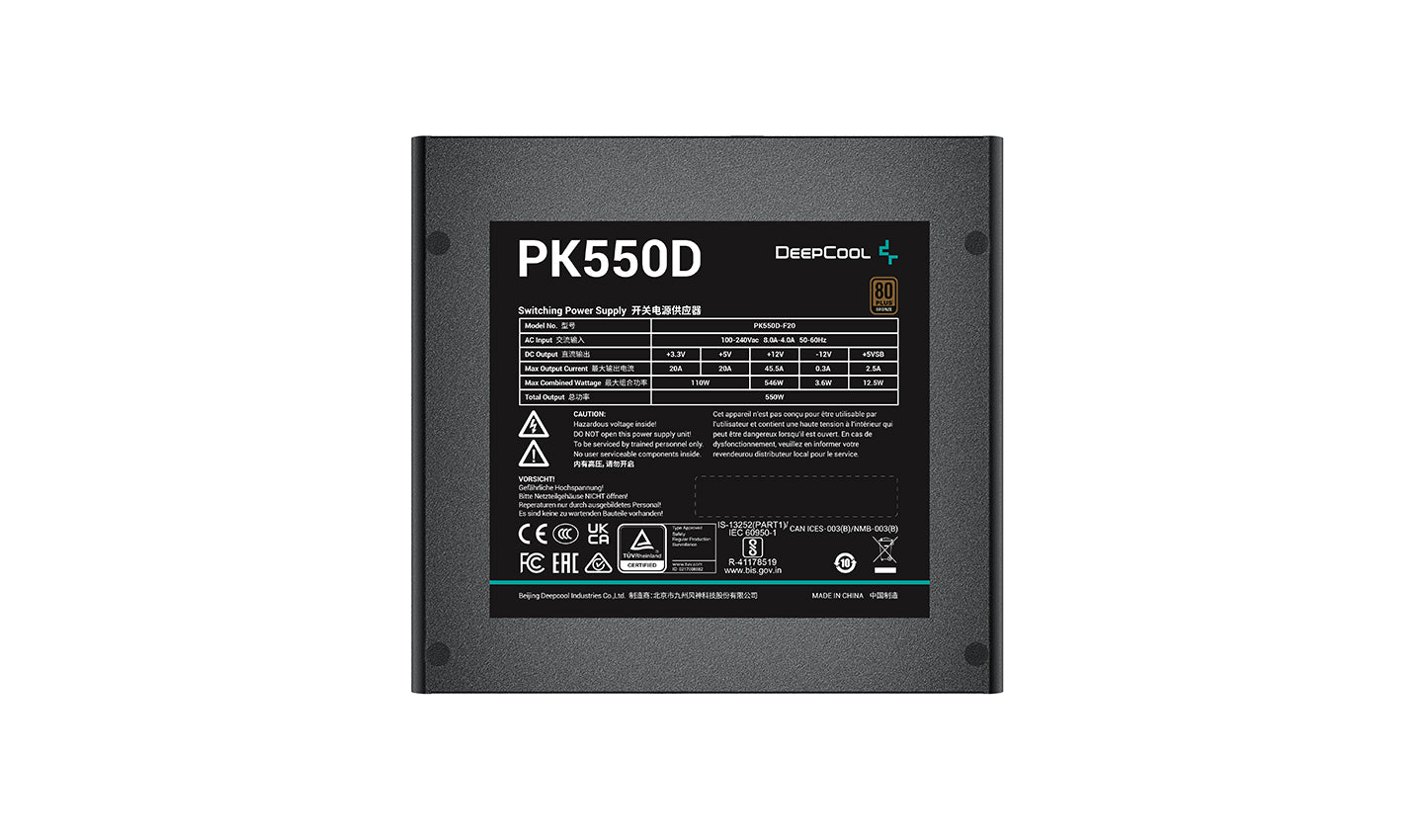 Fuente alimentacion deepcool pk550d gaming atx 550w