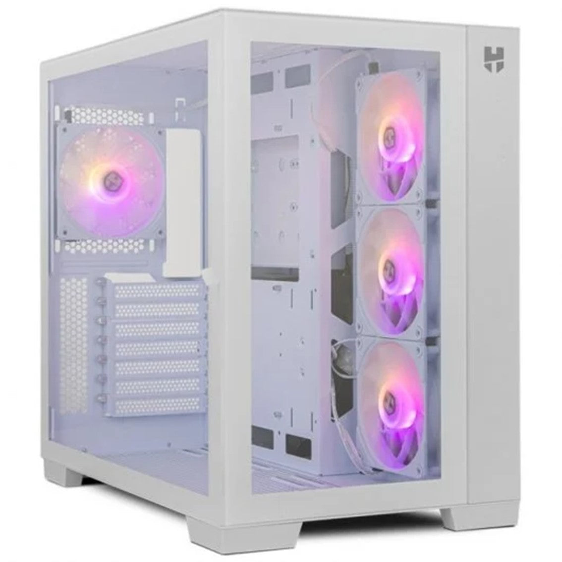 Caja ordenador gaming nox hummer astra 2 x usb 3.0 1 x usb tipo c blanca