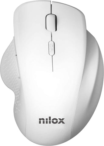 Mouse raton nilox wireless inalambrico 3200 dpi 2.4g blanco