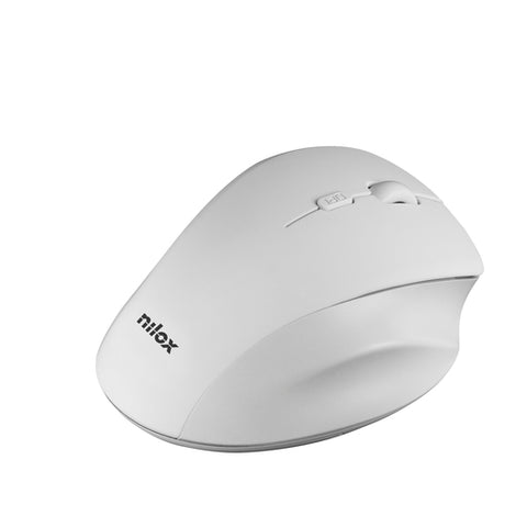 Mouse raton nilox wireless inalambrico 3200 dpi 2.4g blanco