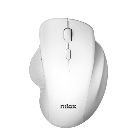 Mouse raton nilox wireless inalambrico 3200 dpi 2.4g blanco