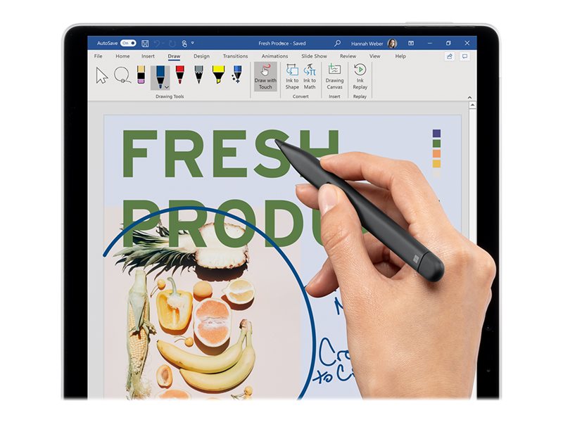 Lapiz digital microsoft surface slim pen 2 negro