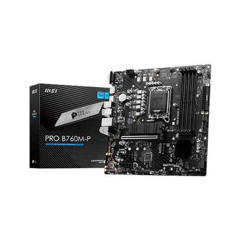 Placa base msi 1700 pro b760m - p m - atx -  4x ddr5 -  4x sata3 -  2x usb 3.2 -  1x usb tipo -  4x usb 2.0 911 - 7e02 - 009