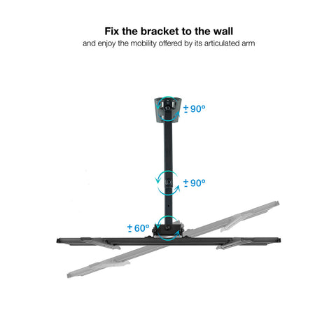 Soporte de pared tooq para pantallas 32pulgadas -  55pulgadas