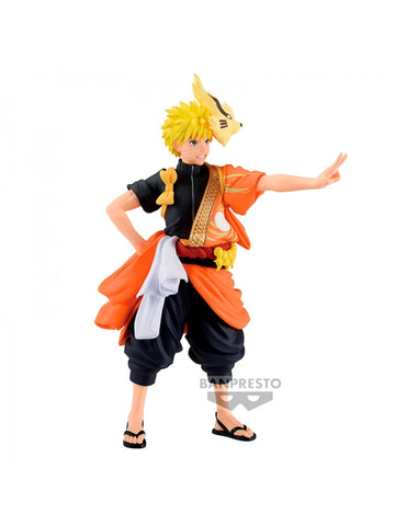 Figura banpresto naruto shippuden animation 20th anniversary naruto uzumaki 16cm