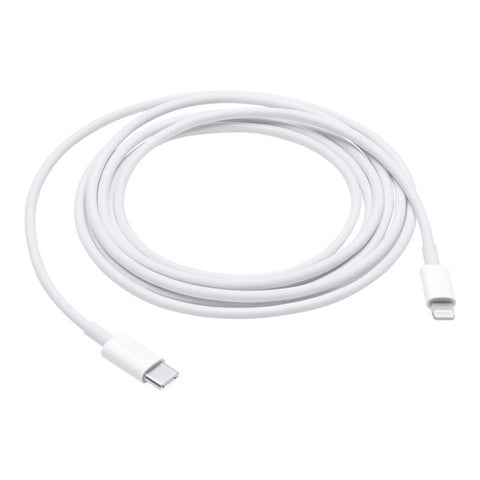 Cable original apple usb tipo c a lightning 2m -  macho - macho -  blanco