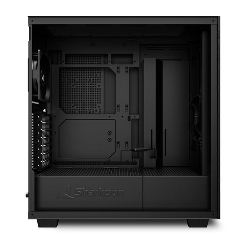 Caja ordenador gaming sharkoon rebel c50 atx 2 x usb 3.2 1 x usb tipo c sin fuente negro