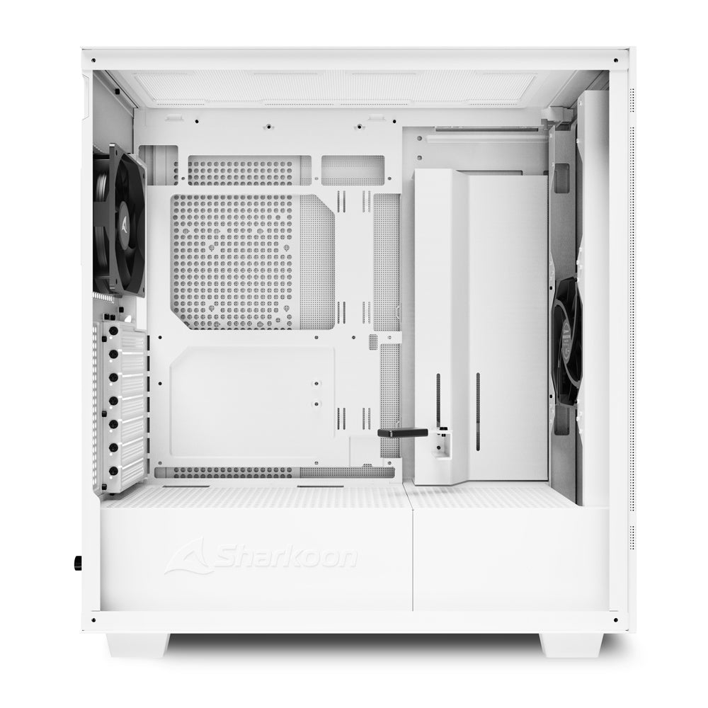 Caja ordenador gaming sharkoon rebel c50 atx 2 x usb 3.2 1 x usb tipo c sin fuente blanco