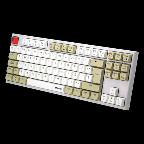 Teclado gaming royal pbt mecanico blanco